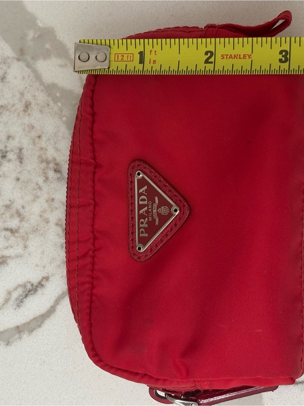 Prada Red Nylon Pouch - Picture 4 of 8